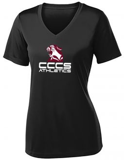 Sport-Tek Ladies  Competitor V-Neck Tee, Black